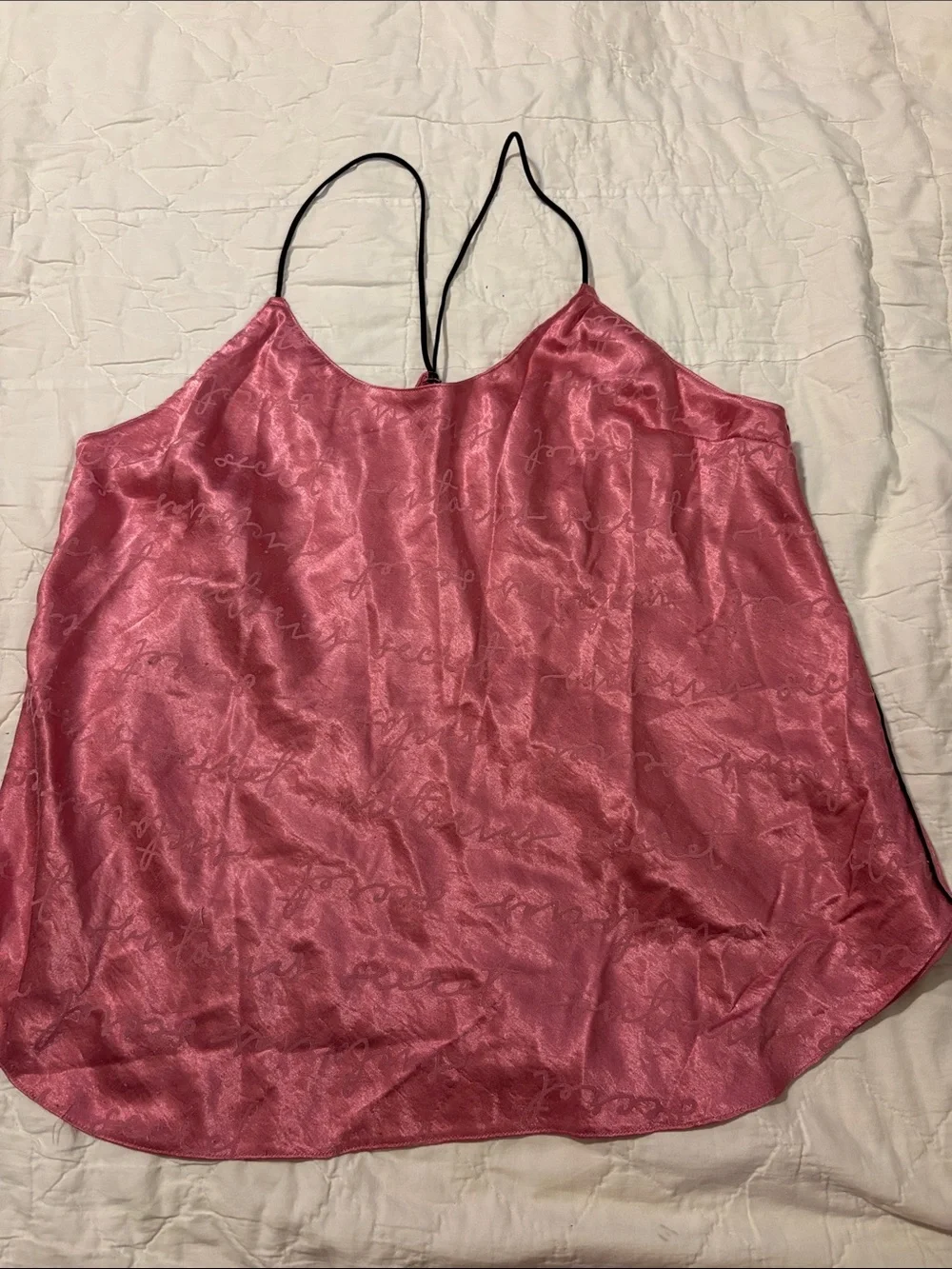 Victoria's Secret Pink Satin Cami & Shorts Pajama Set